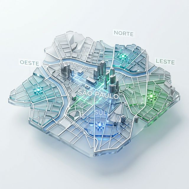 Mapa 3D de São Paulo